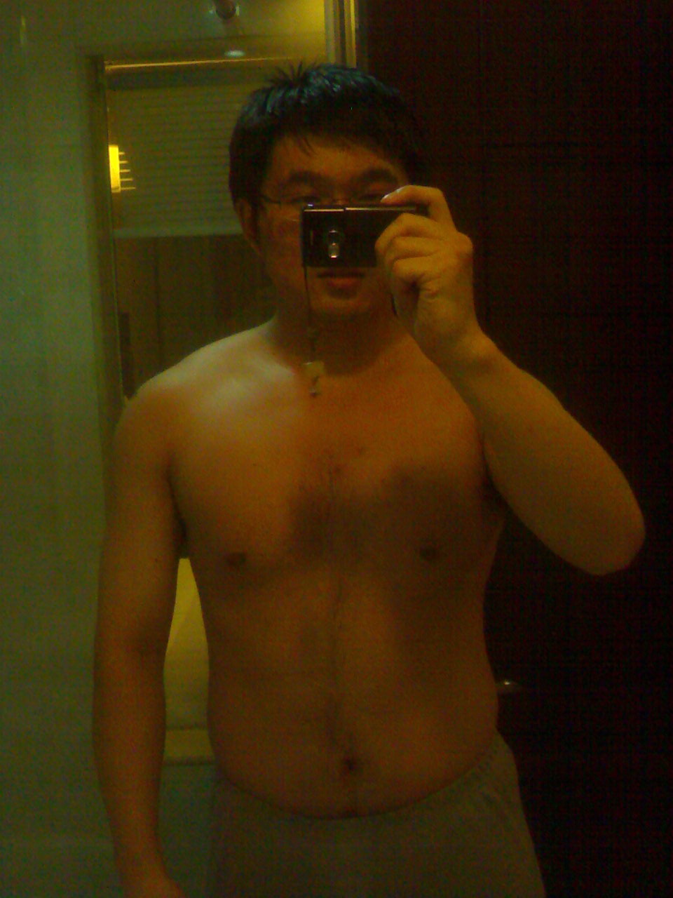 2010年11月，出差中，一点没练，胖了很多